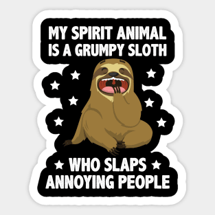 Funny cute sloth gift Sticker